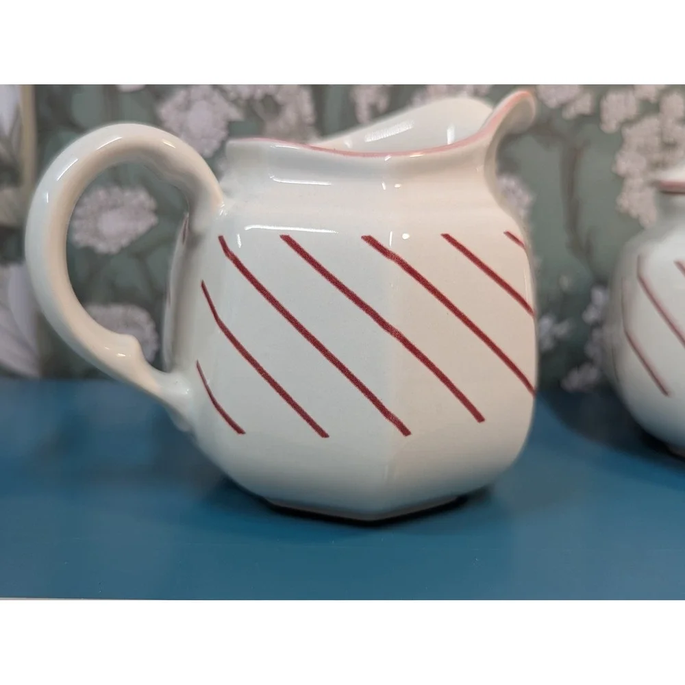 Mikasa Fresh Fruit Strawberries Creamer Sugar Bowl Set DP 002 Japan Vintage